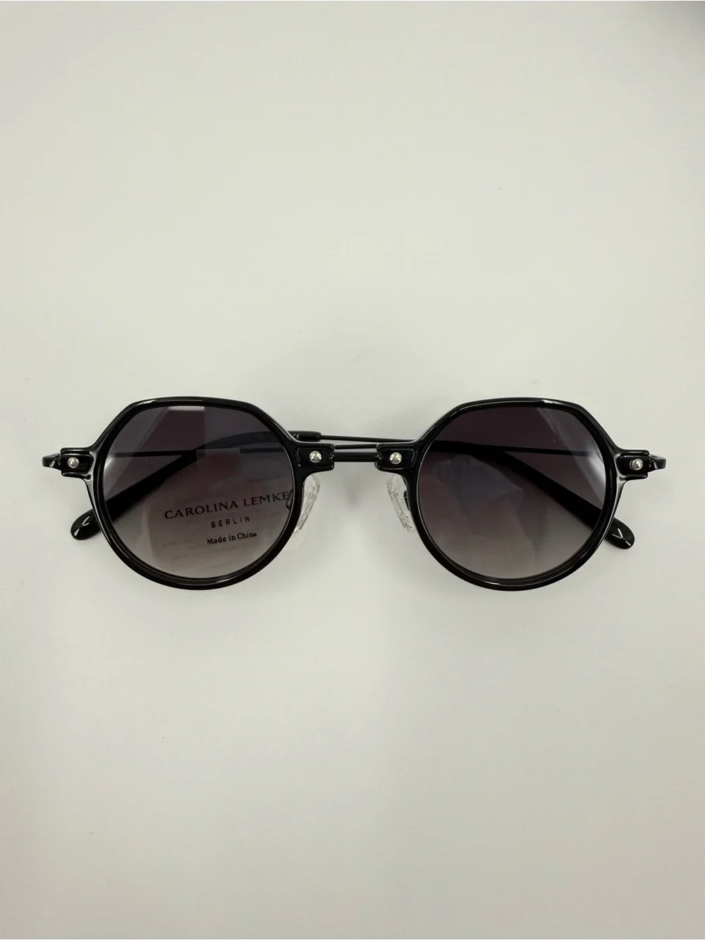 Carolina Lemke Berlin Eyewear Yogi Black Shiny w/ Luxury Premium Case CL3315-02